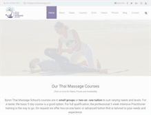 Tablet Screenshot of byronthaimassage.com